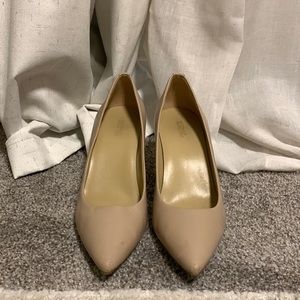 Michael Kors Mid-Heel Nude Pumps